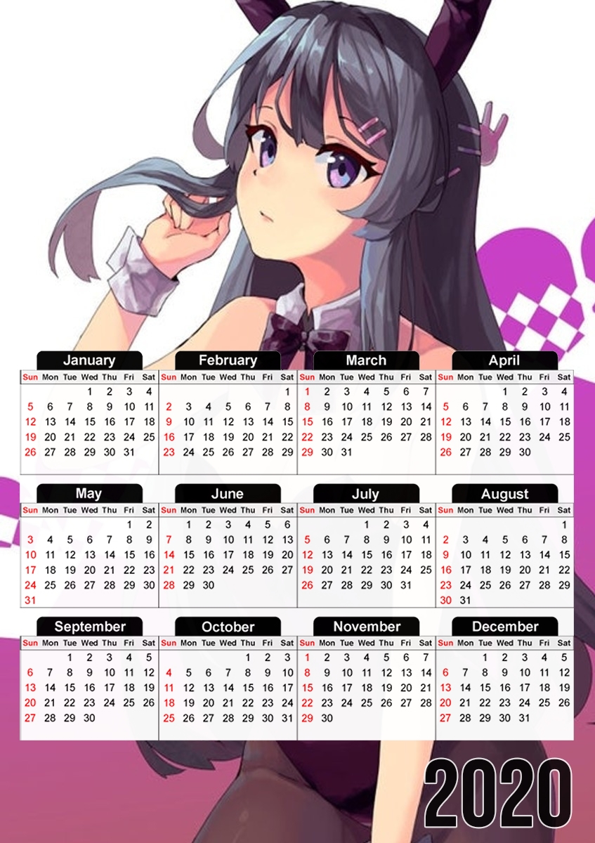 Sakurajima Mai für A3 Fotokalender 30x43cm