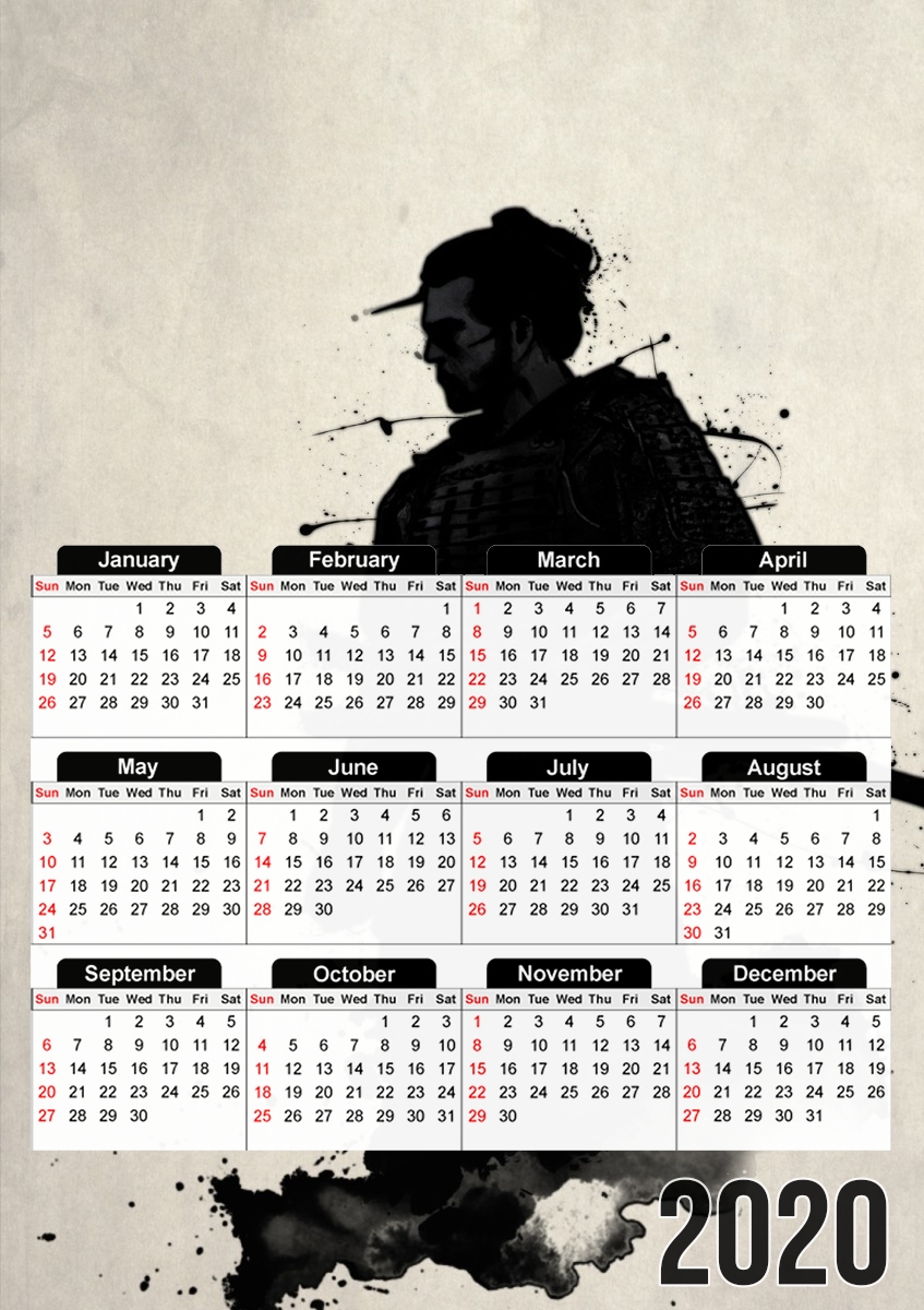 Samurai für A3 Fotokalender 30x43cm