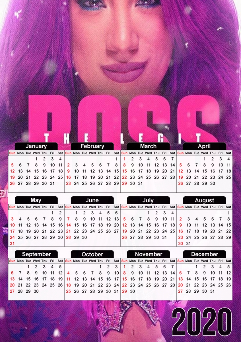 Sasha Banks für A3 Fotokalender 30x43cm