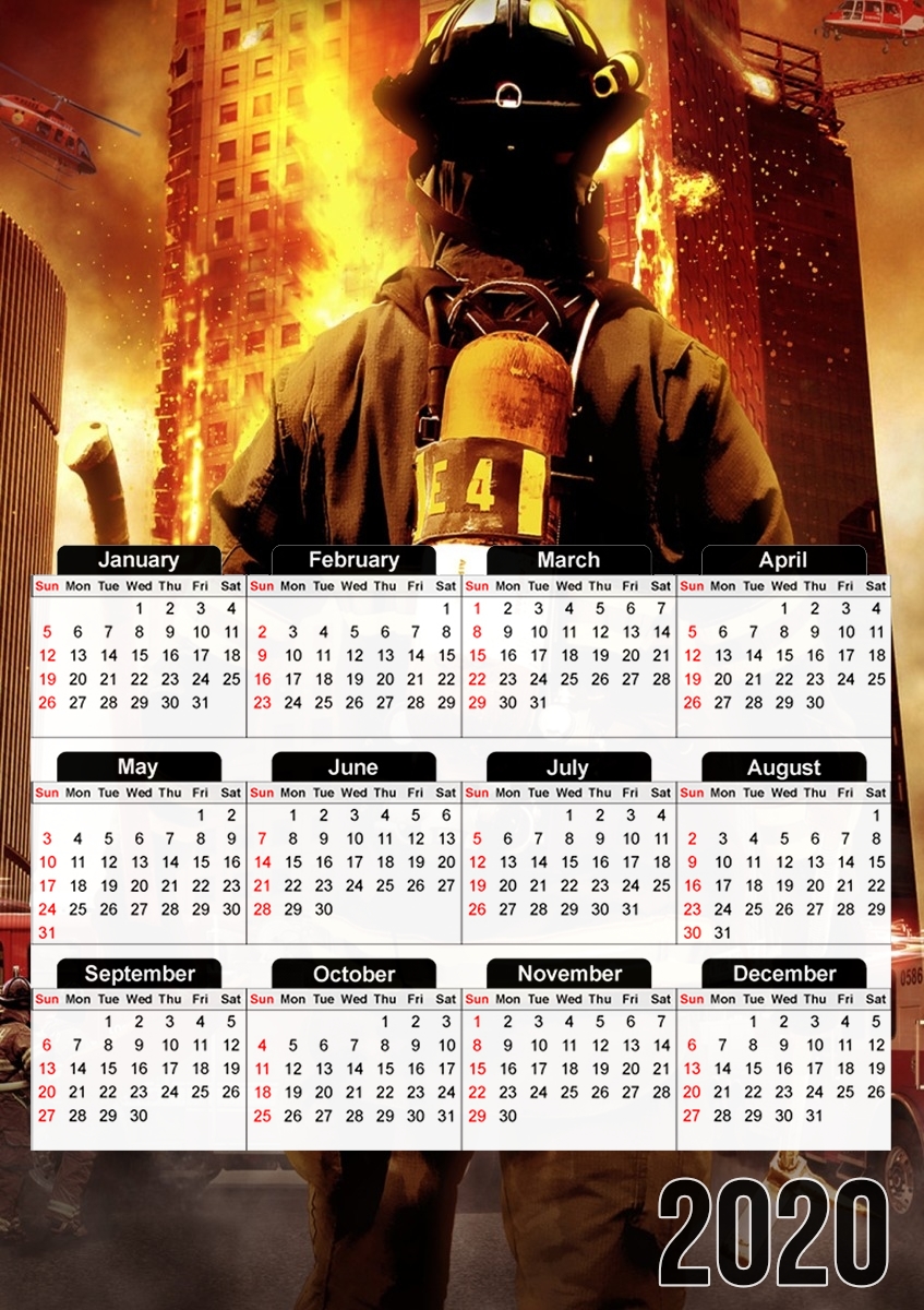 Rette oder vermeide Feuerwehren für A3 Fotokalender 30x43cm