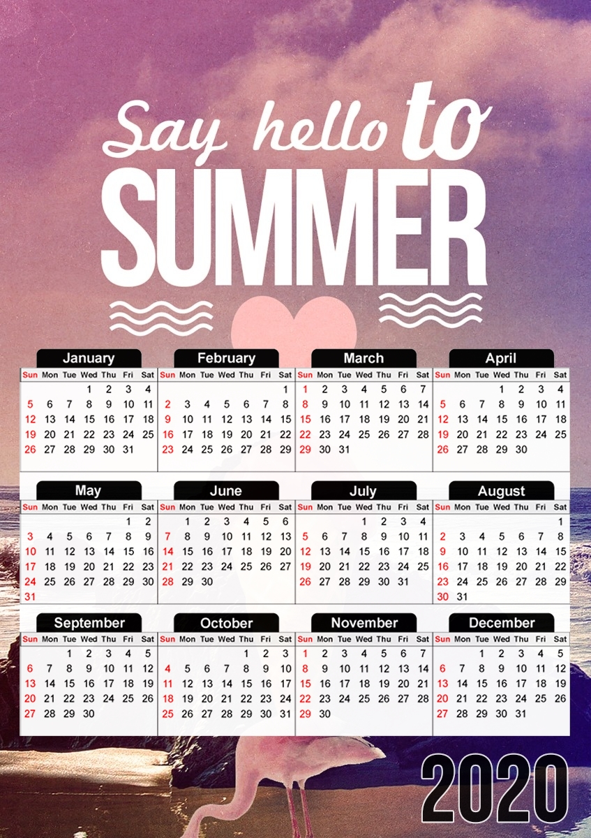 Say Hello Summer für A3 Fotokalender 30x43cm