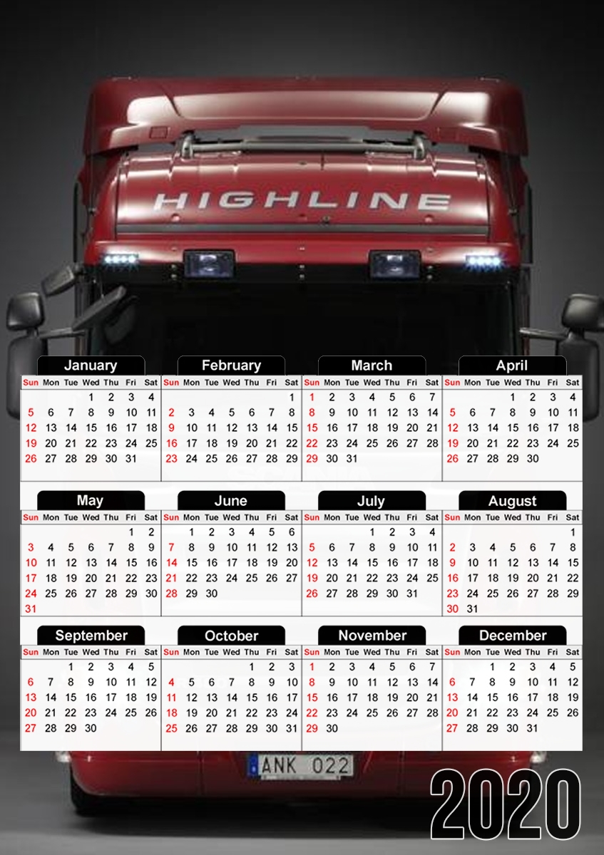 Scania Track für A3 Fotokalender 30x43cm