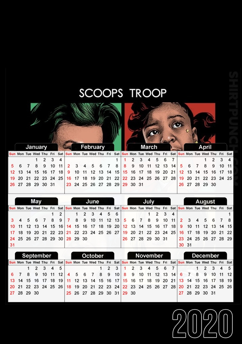 Scoops Troop Stranger Things für A3 Fotokalender 30x43cm