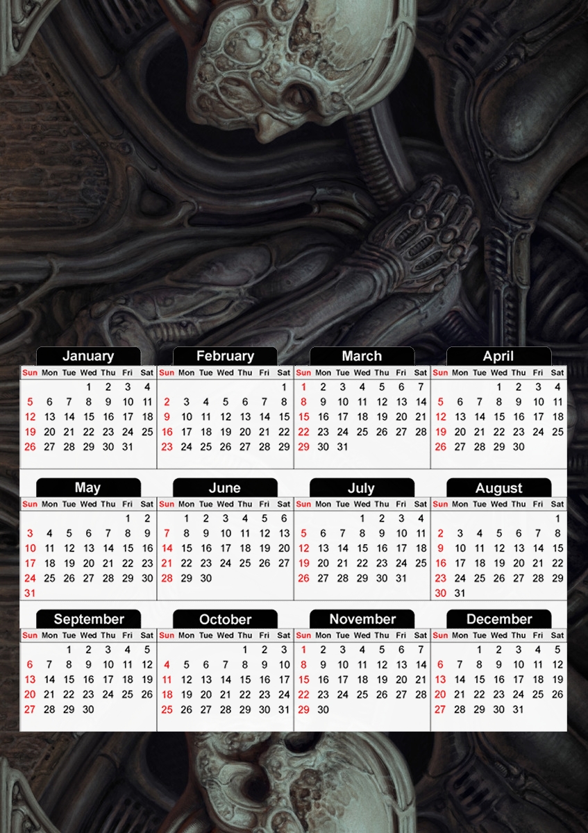 Scorn Alien game für A3 Fotokalender 30x43cm
