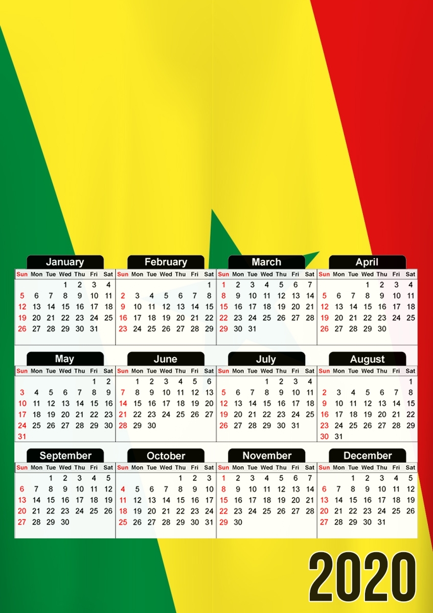 Senegal Football für A3 Fotokalender 30x43cm