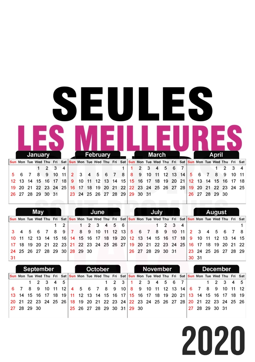 Seules les meilleures soeurs sont promues tata für A3 Fotokalender 30x43cm