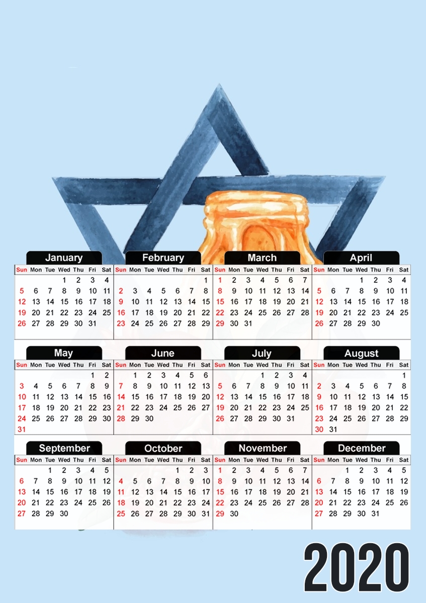 Shana tova Honey Fruits Card für A3 Fotokalender 30x43cm