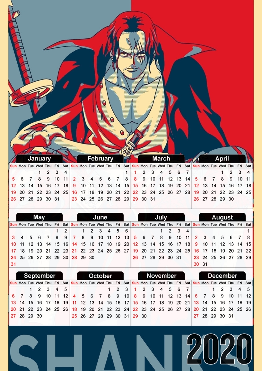 Shanks Propaganda für A3 Fotokalender 30x43cm