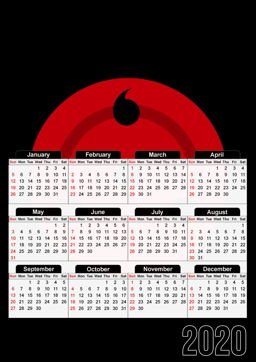 Sharingan für A3 Fotokalender 30x43cm