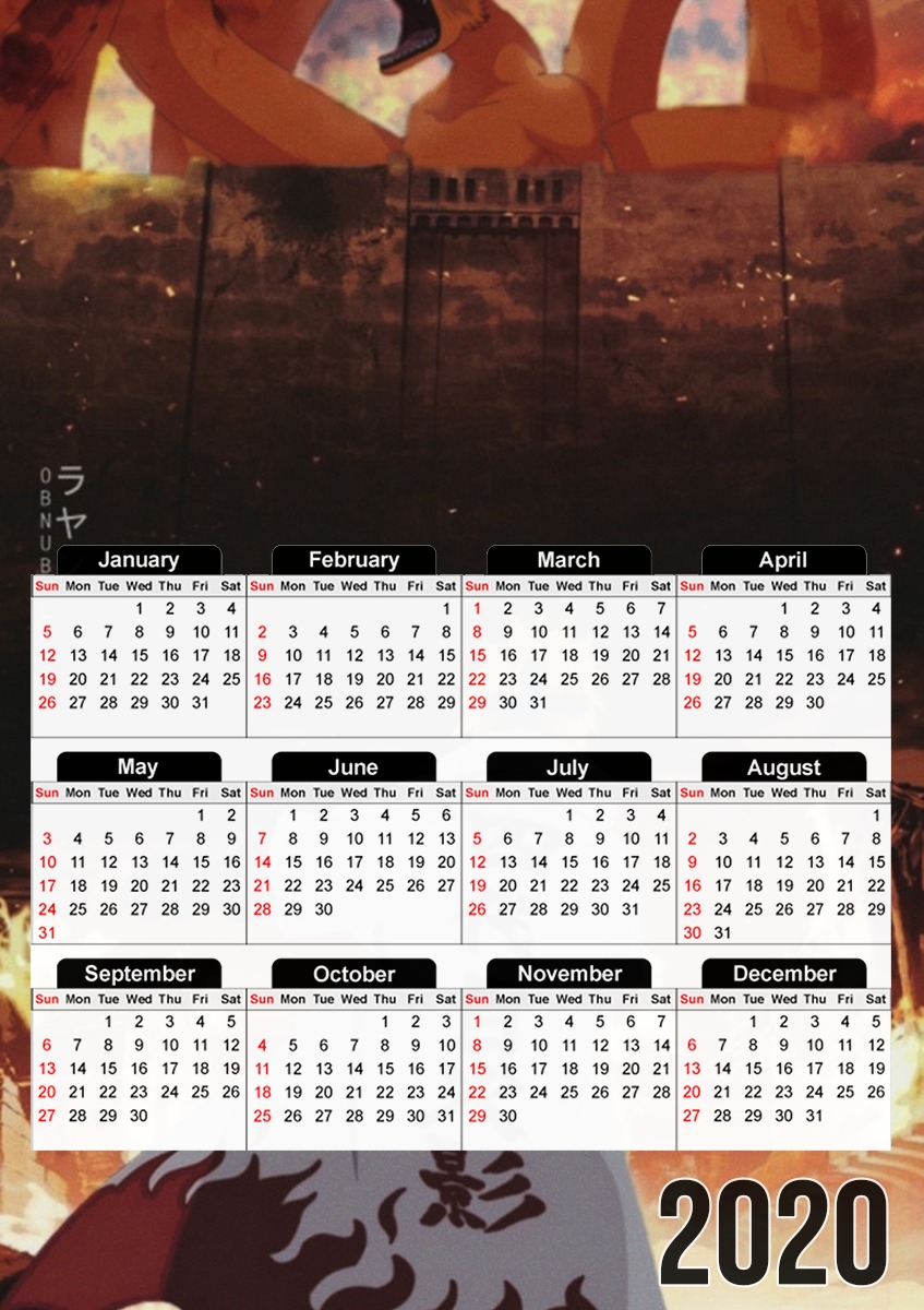 Shingeki no Kyubii für A3 Fotokalender 30x43cm