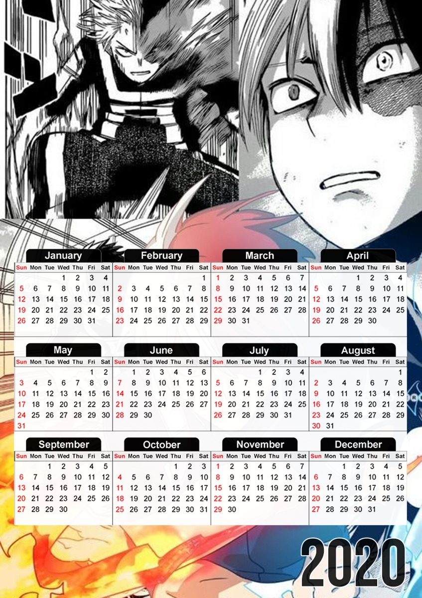 shoto todoroki scanArt für A3 Fotokalender 30x43cm