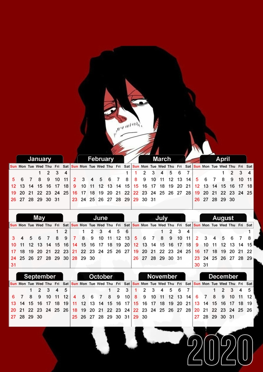 shouta aizawa aka eraser head für A3 Fotokalender 30x43cm