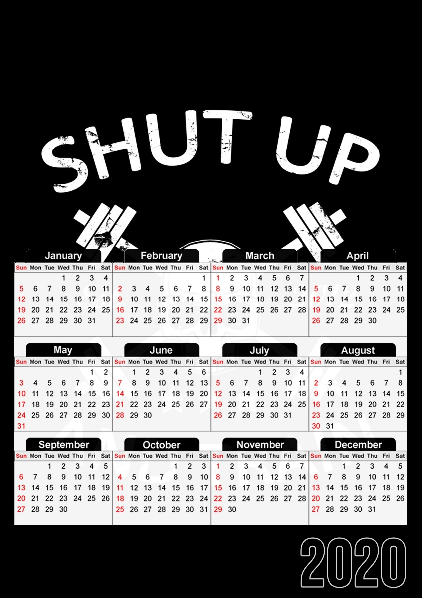 Shut Up and Train für A3 Fotokalender 30x43cm