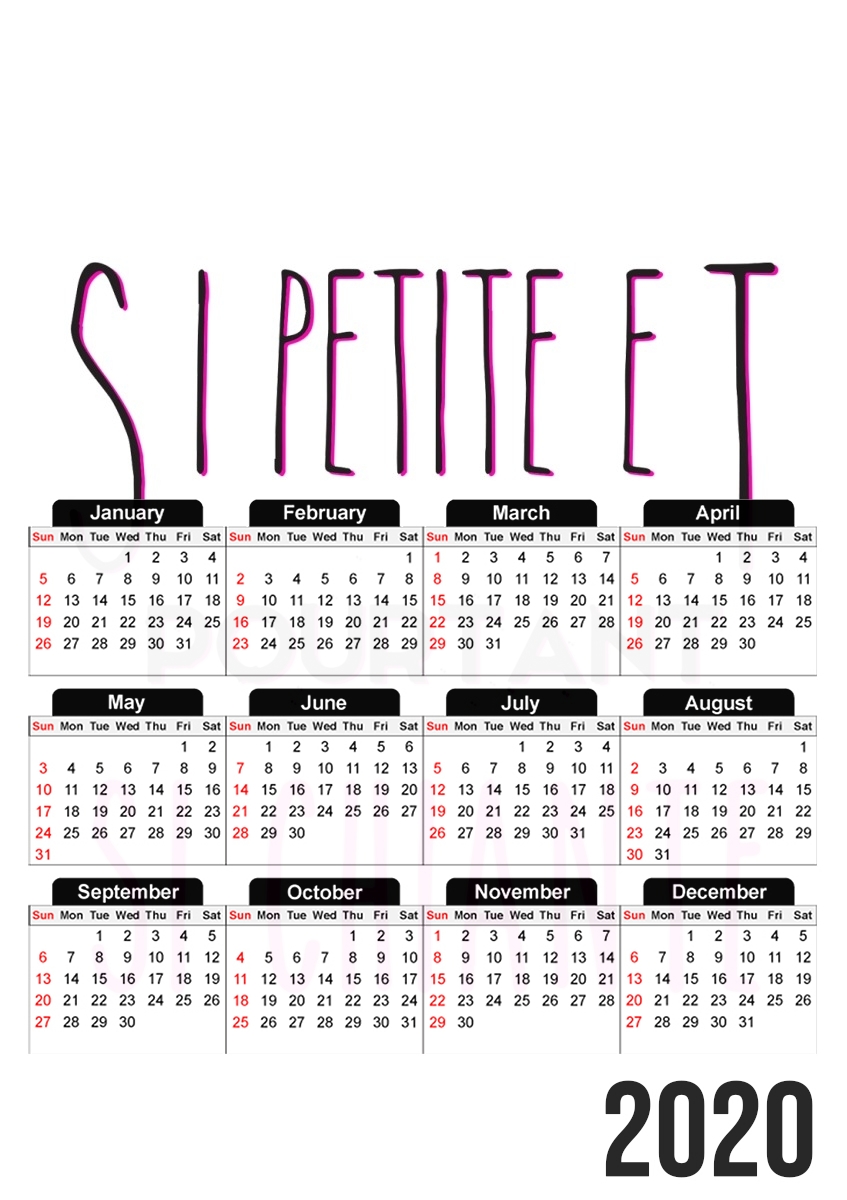 Si petite et pourtant si chiante für A3 Fotokalender 30x43cm