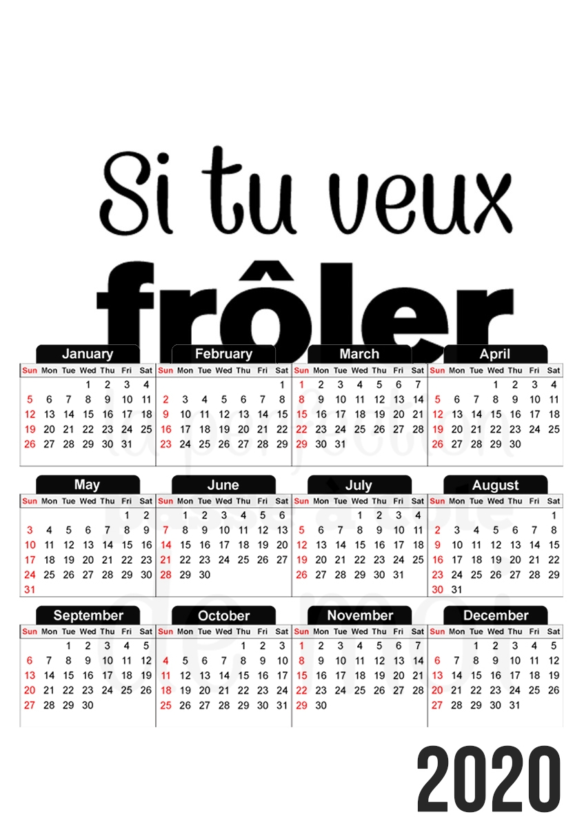 Si tu veux froler la perfection passe a cote de moi für A3 Fotokalender 30x43cm