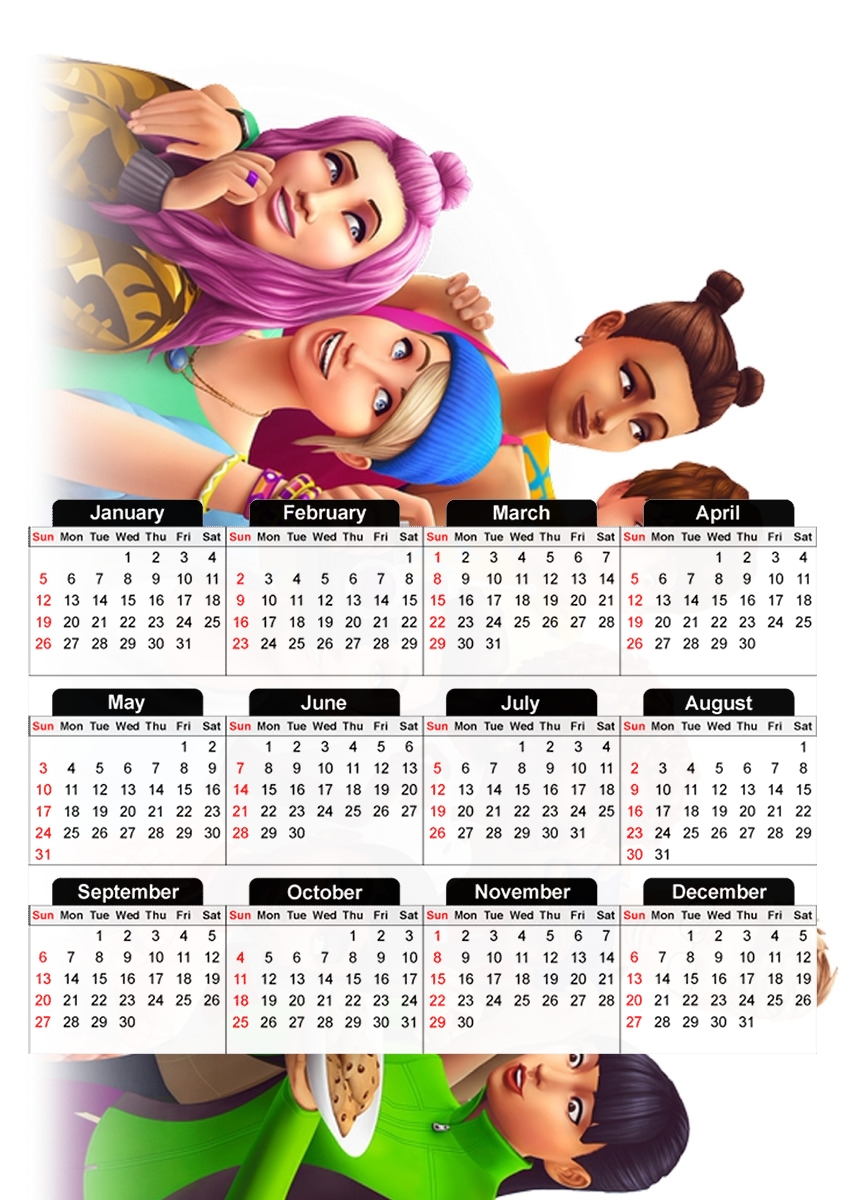 Sims 4 für A3 Fotokalender 30x43cm