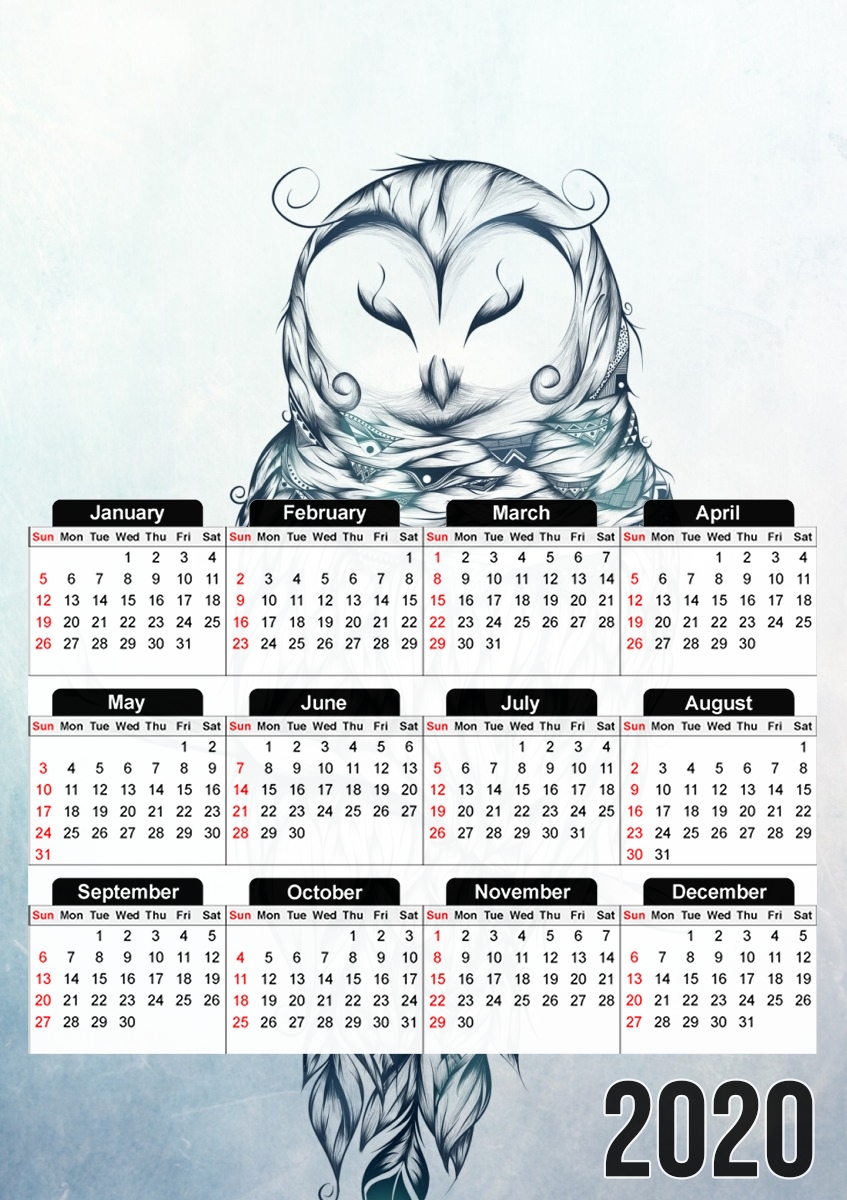 Snow Owl für A3 Fotokalender 30x43cm