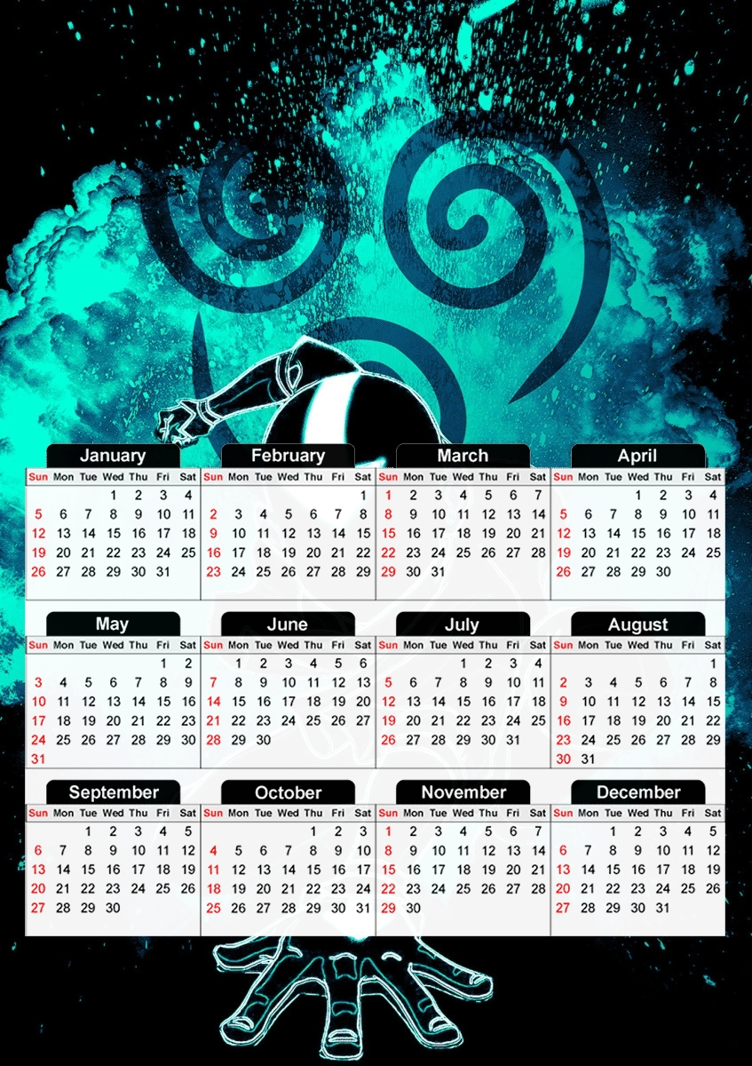 Soul of the Airbender für A3 Fotokalender 30x43cm