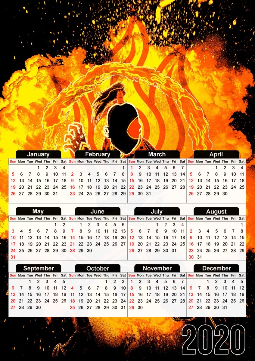 Soul of the Firebender für A3 Fotokalender 30x43cm