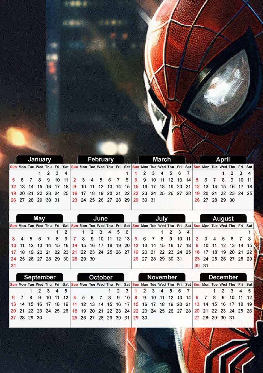 Spidey under rain für A3 Fotokalender 30x43cm