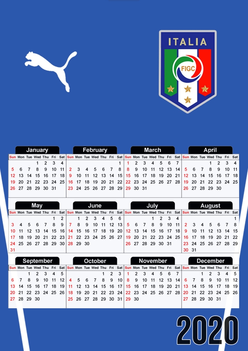 Squadra Azzura Italia für A3 Fotokalender 30x43cm