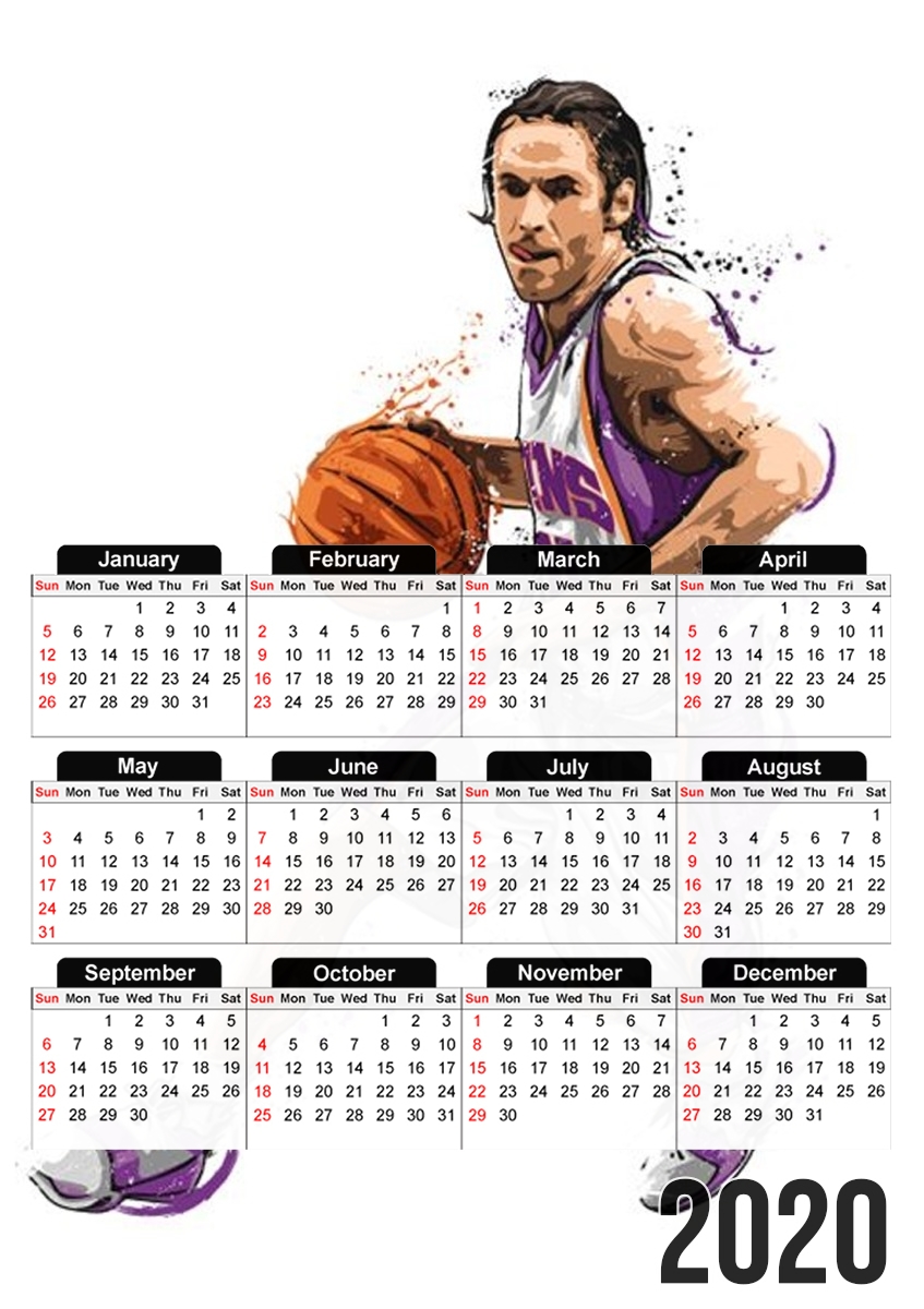 Steve Nash Basketball für A3 Fotokalender 30x43cm