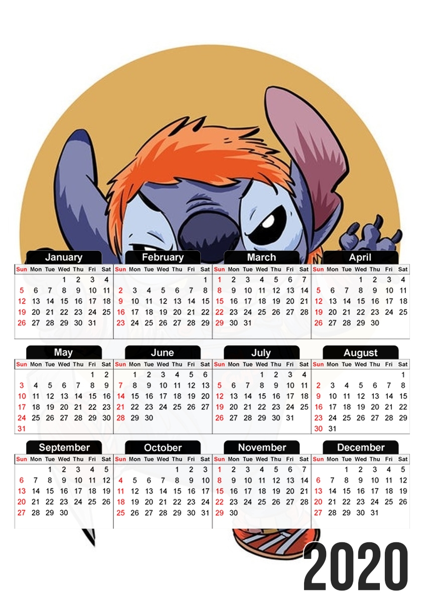 Stitch X Chucky Halloween für A3 Fotokalender 30x43cm