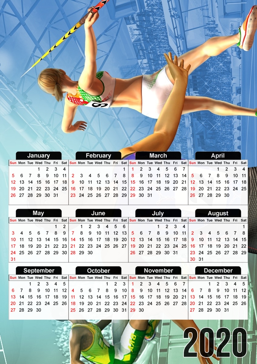 summer athletics für A3 Fotokalender 30x43cm