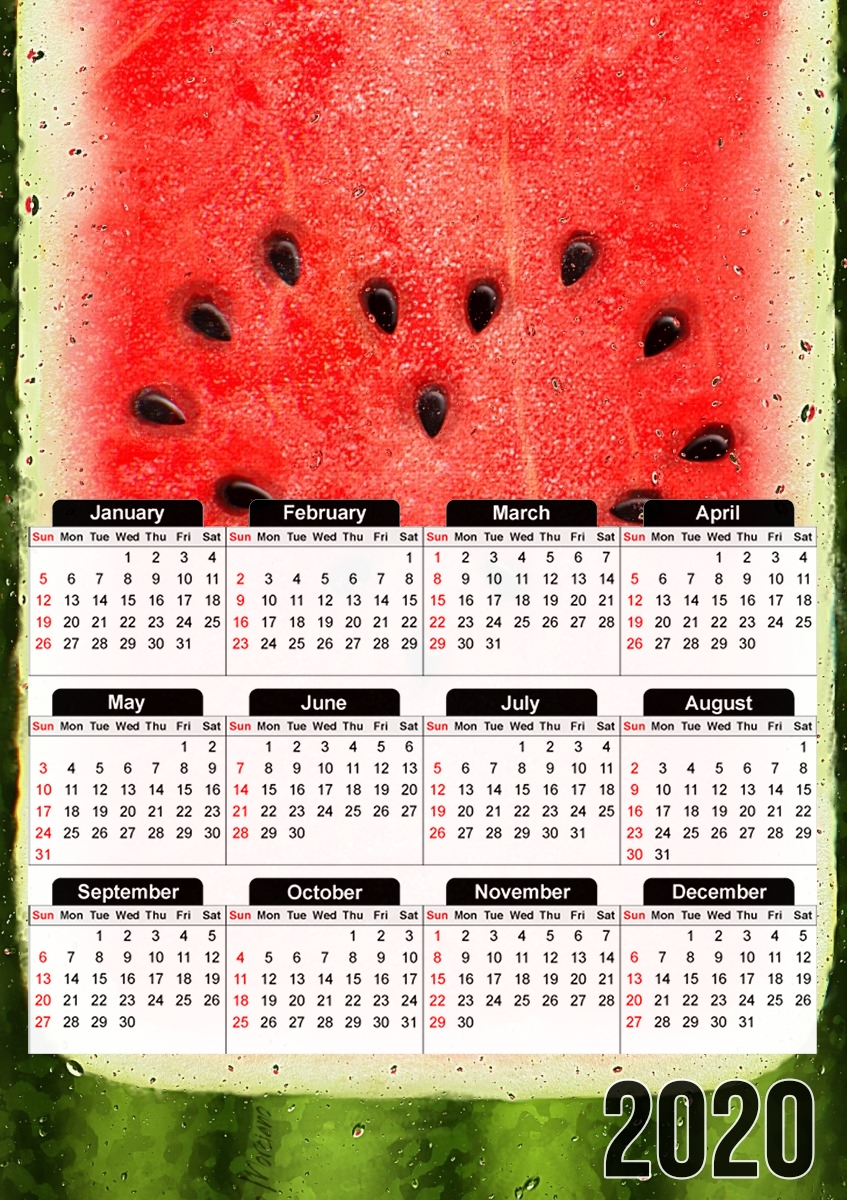 Summer Love Wassermelone für A3 Fotokalender 30x43cm