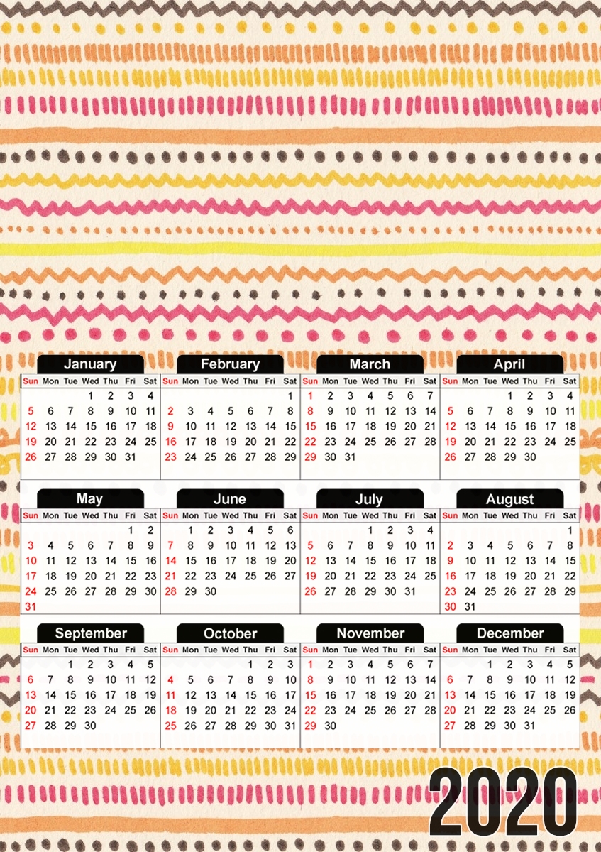 Summer Pattern für A3 Fotokalender 30x43cm