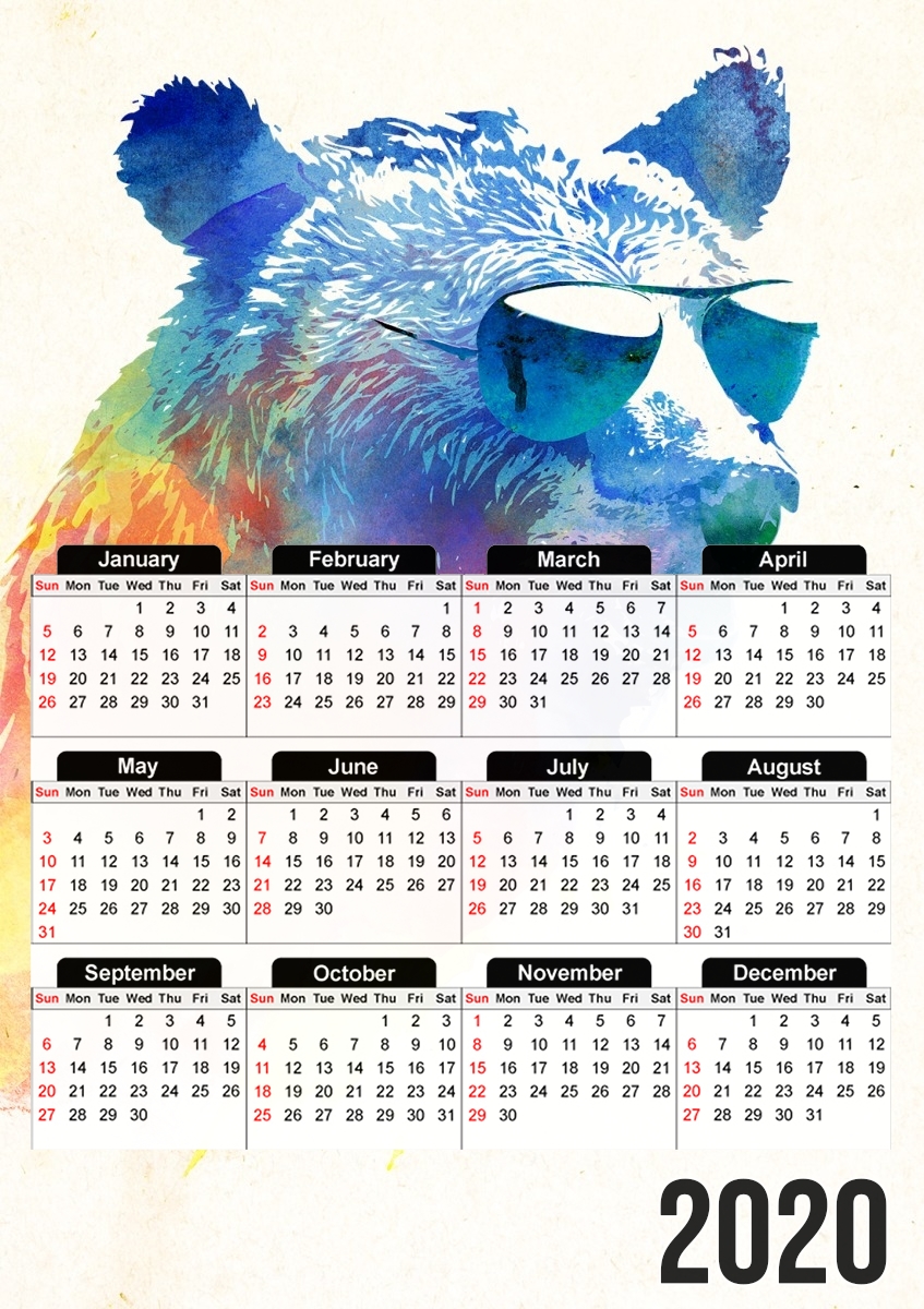 Sunny Bear für A3 Fotokalender 30x43cm