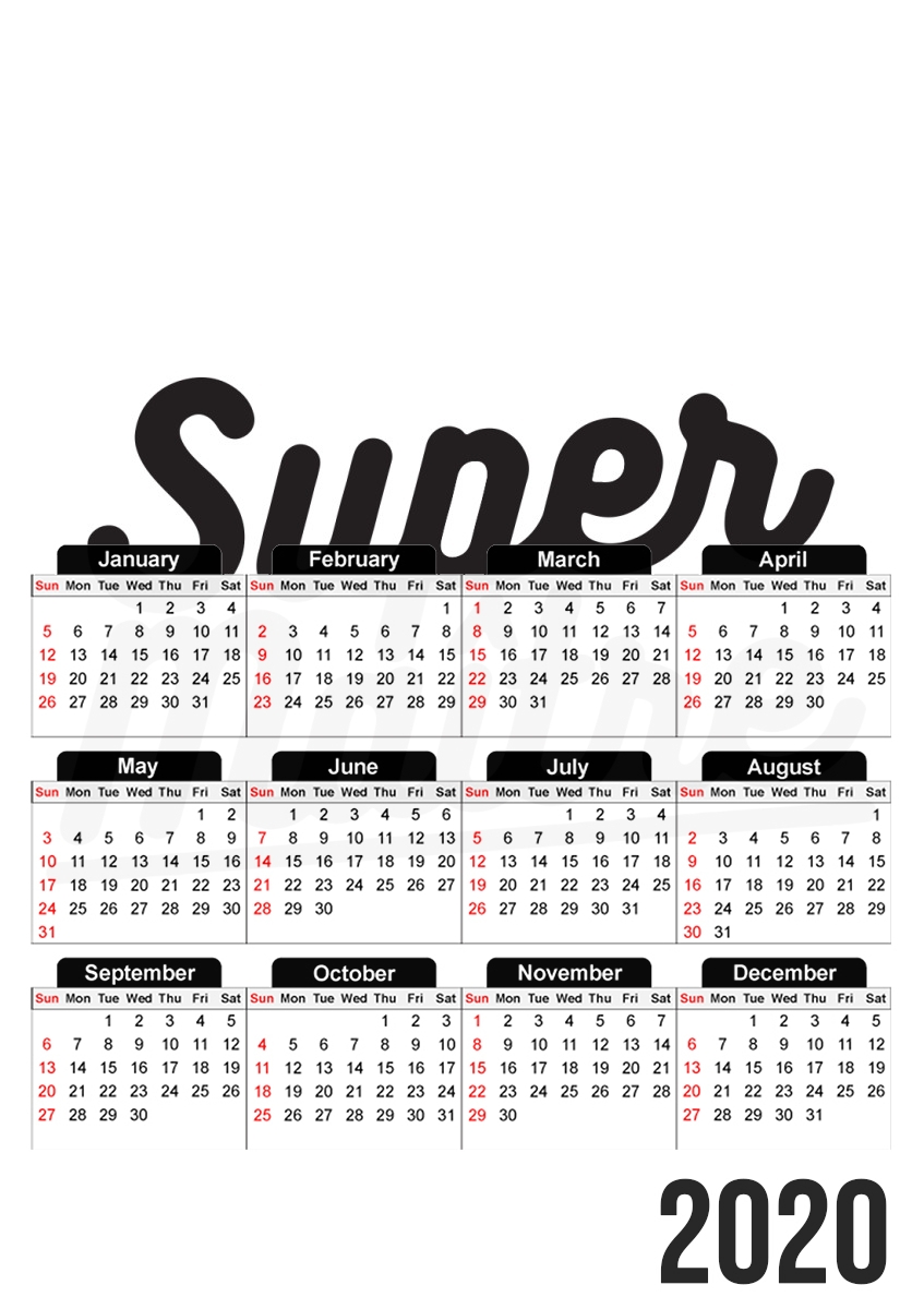 Super maitre für A3 Fotokalender 30x43cm