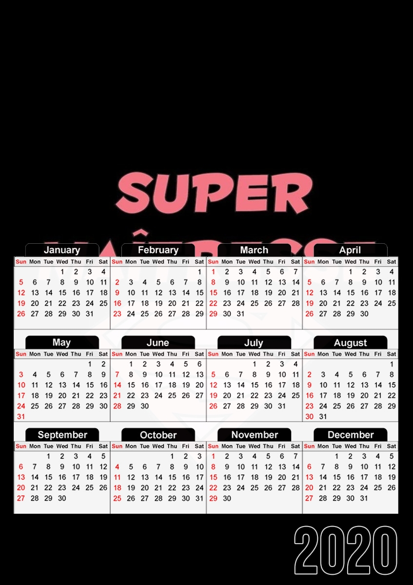 Super maitresse für A3 Fotokalender 30x43cm