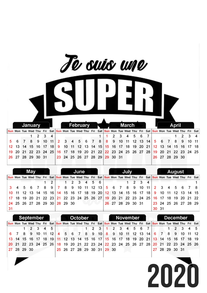 Super maman avec super enfants für A3 Fotokalender 30x43cm