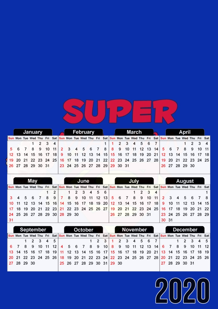 Super Maman für A3 Fotokalender 30x43cm