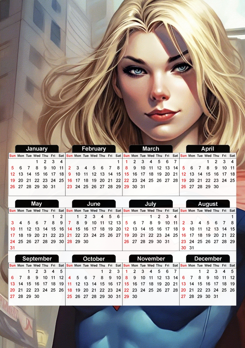 Supergirl V2 für A3 Fotokalender 30x43cm