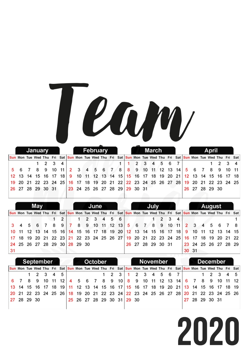 Team de la mariee für A3 Fotokalender 30x43cm