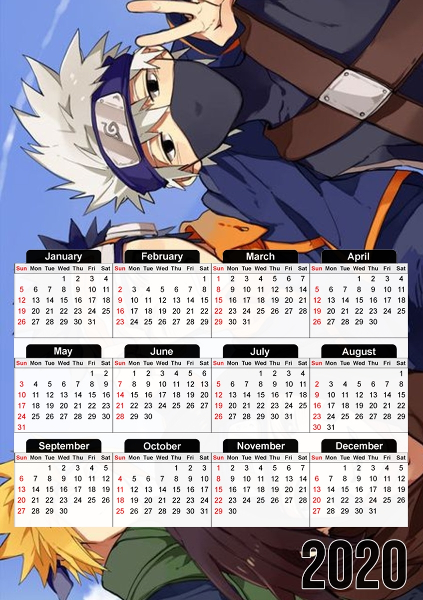 Team Yondaime Kakashi Obito Rin für A3 Fotokalender 30x43cm