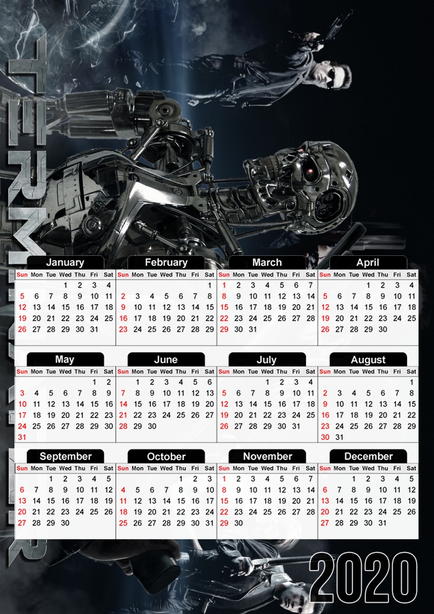 Terminator Art für A3 Fotokalender 30x43cm