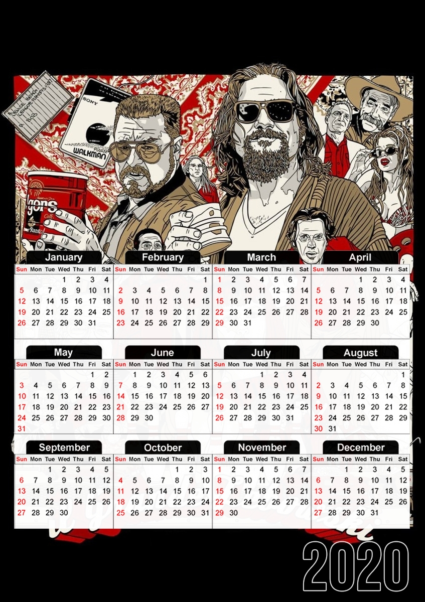 The Big Lebowski für A3 Fotokalender 30x43cm