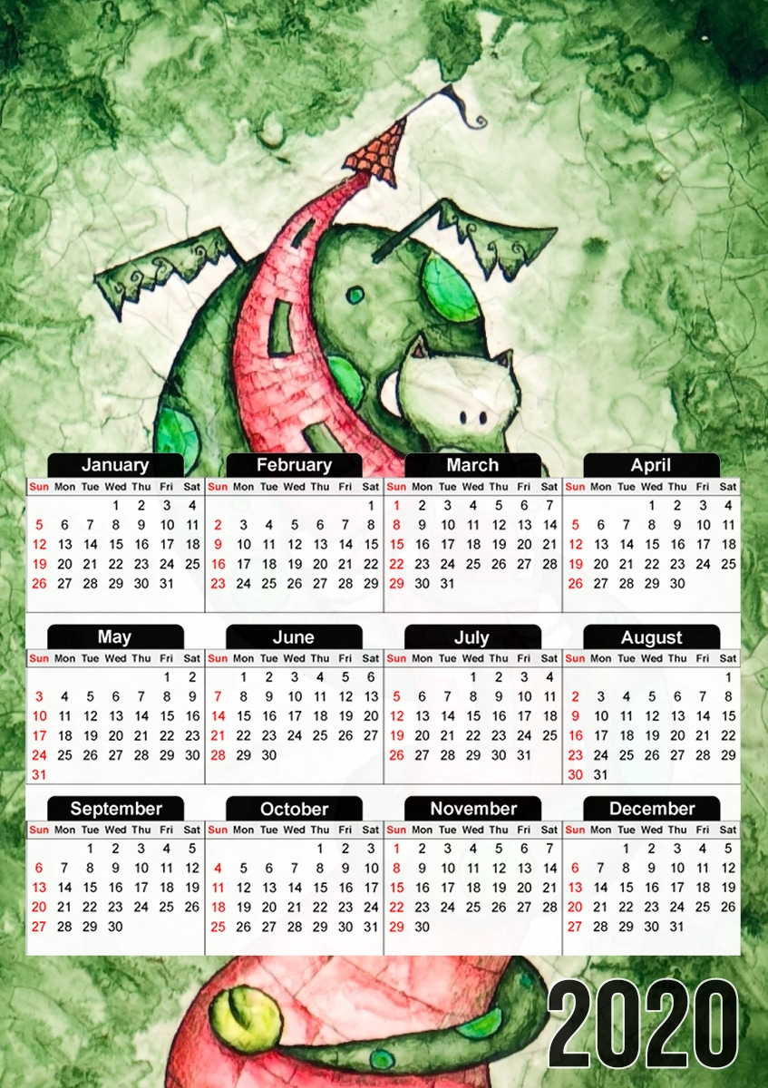 The Dragon and The Tower für A3 Fotokalender 30x43cm