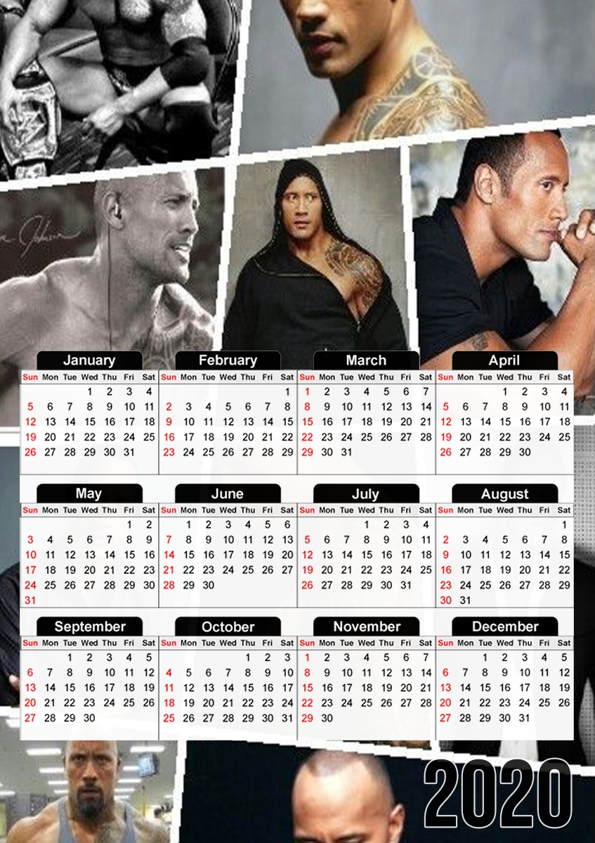 The Rock Collage für A3 Fotokalender 30x43cm