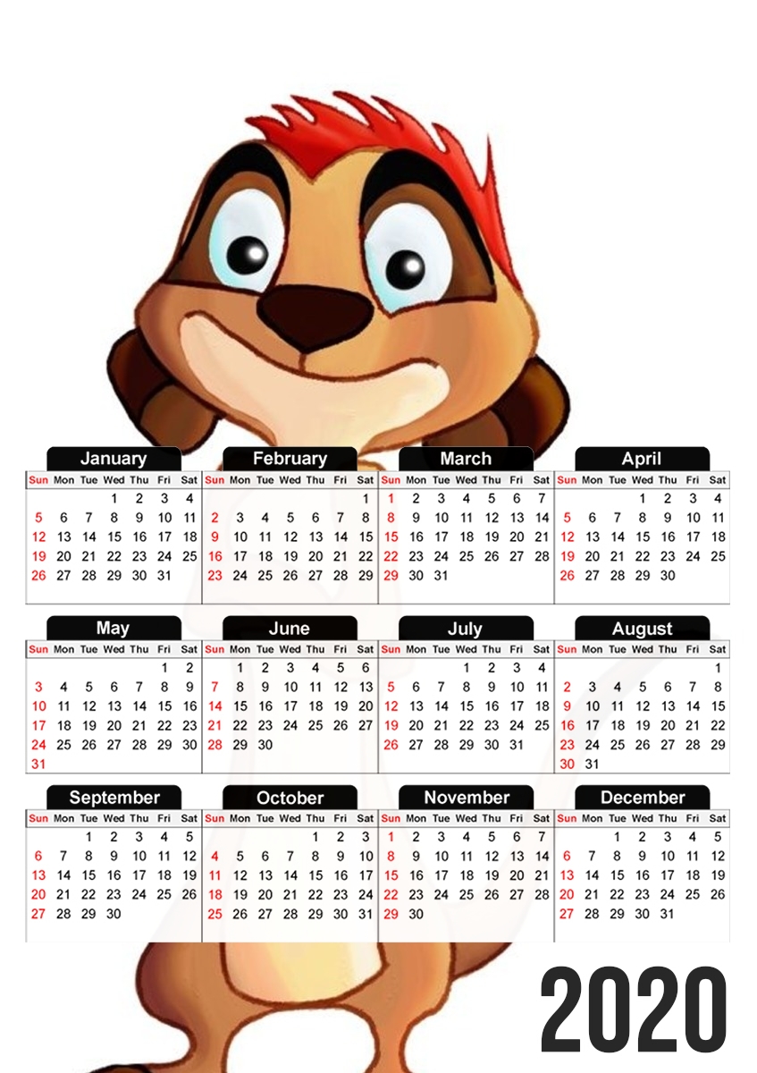 Timon Plash für A3 Fotokalender 30x43cm