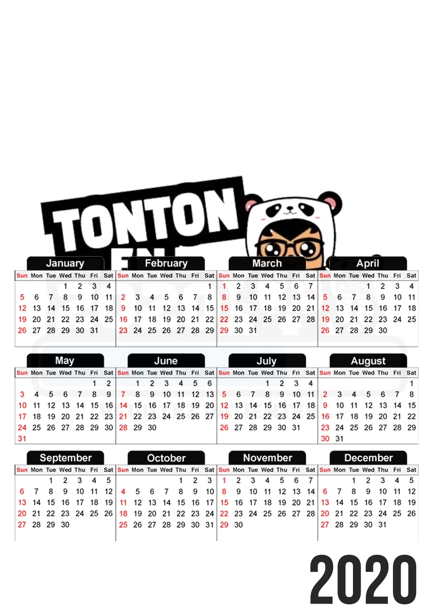 Tonton en 2020 Cadeau Annonce naissance für A3 Fotokalender 30x43cm