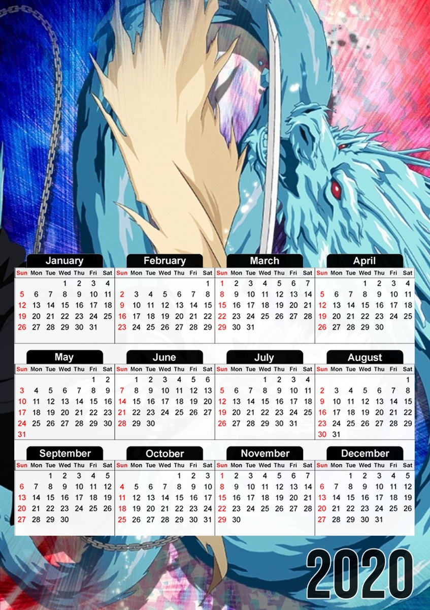 Toshiro Hitsugaya Bleach Sword für A3 Fotokalender 30x43cm