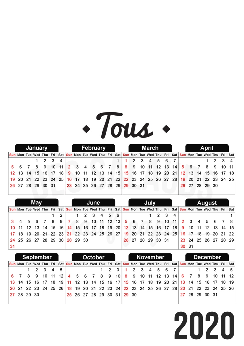 Tous des salauds sauf papa für A3 Fotokalender 30x43cm