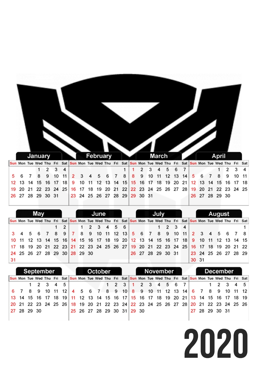 Transformers für A3 Fotokalender 30x43cm