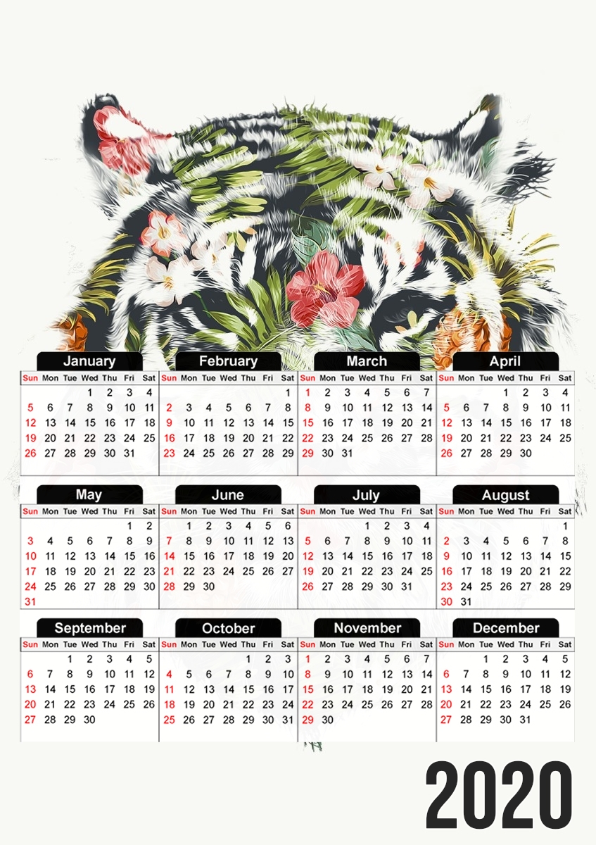 Tropical Tiger für A3 Fotokalender 30x43cm