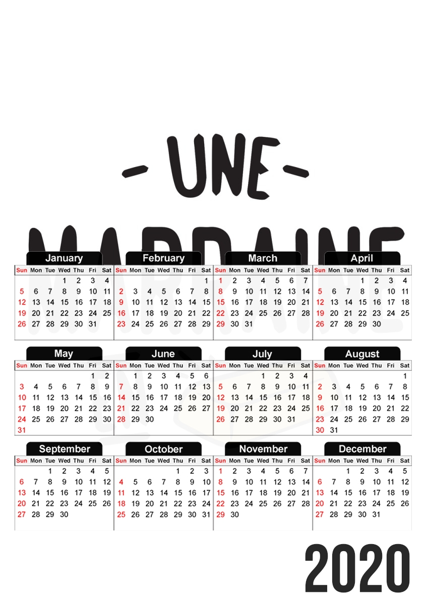 Une marraine en or für A3 Fotokalender 30x43cm