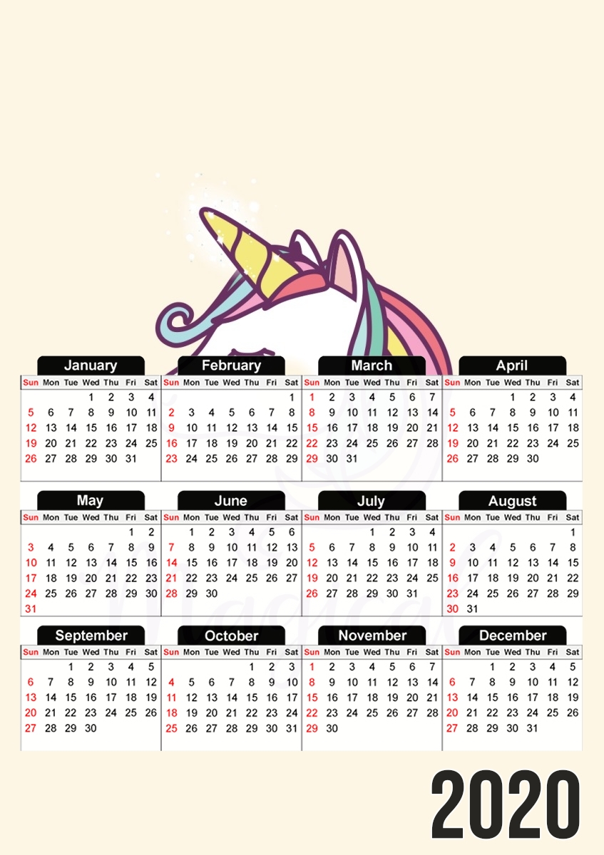 Unicorn Magical für A3 Fotokalender 30x43cm